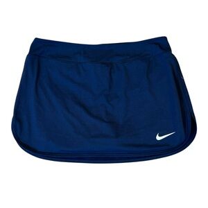 Nike Navy Blue Straight Mini Tennis Skirt Medium